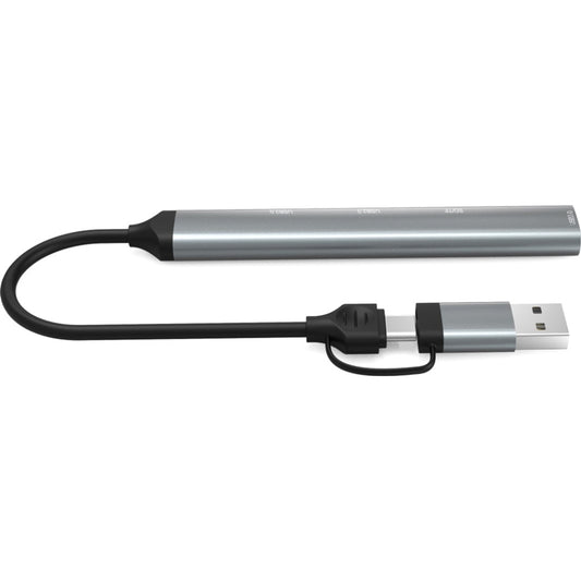 Концентратор Dynamode 5-in-1 USB Type-C/Type-A to 1xUSB3.0, 2xUSB 2.0, card-reader SD/MicroSD (DM-UH-514)