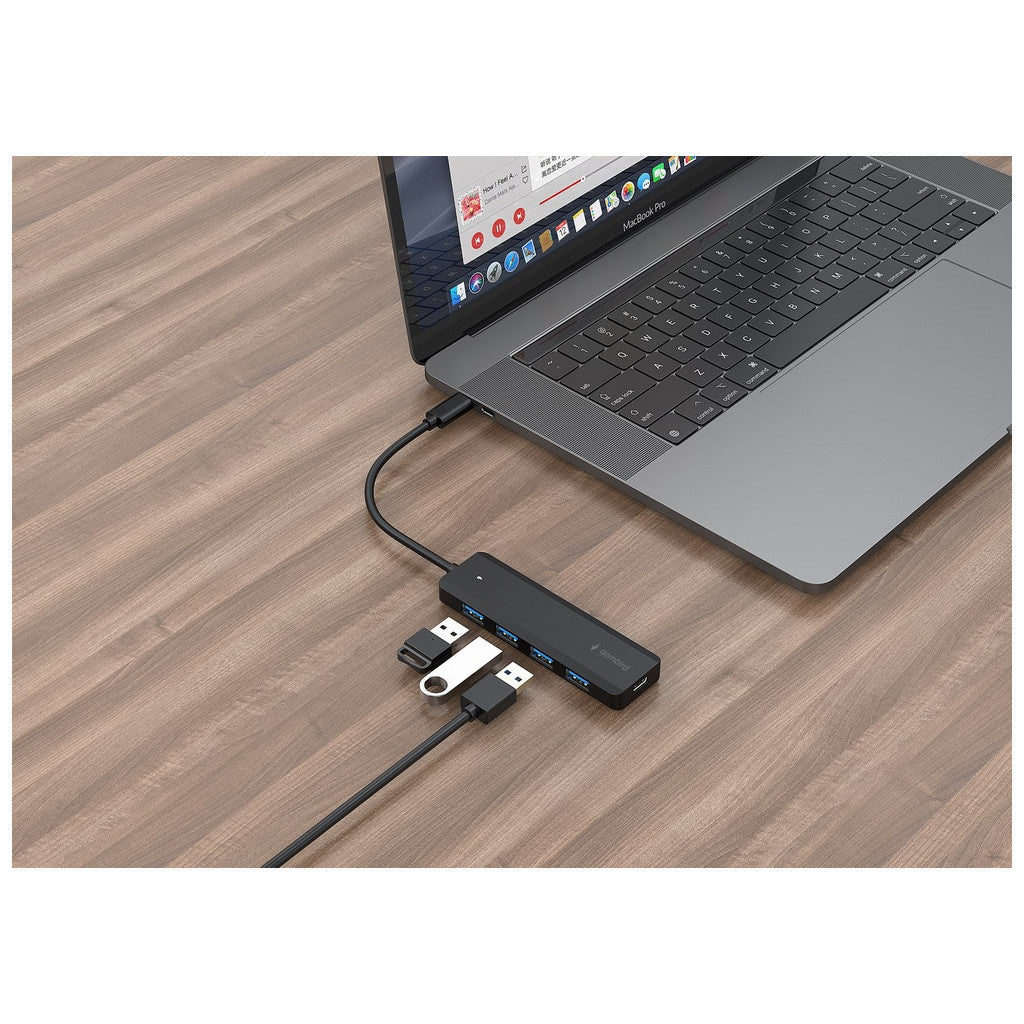 Концентратор Gembird 4 ports USB 3.1, USB-C, USB-C PD (UHB-CM-U3P4P-01)