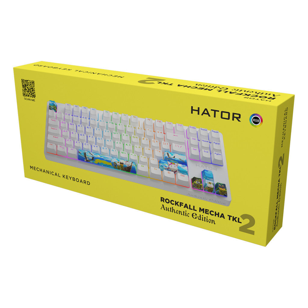 Клавиатура Hator Rockfall 2 Mecha TKL Aurum Milky Way Silent (HTK-532)