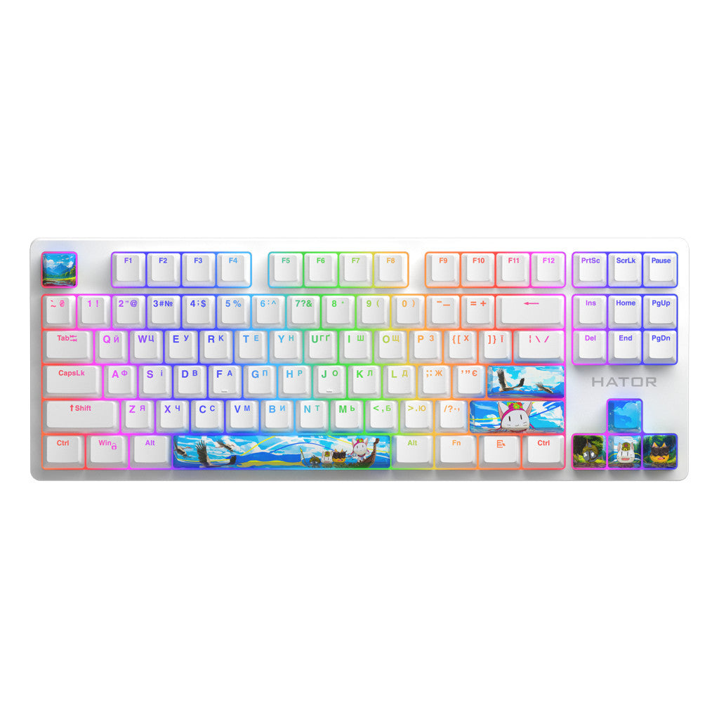 Клавиатура Hator Rockfall 2 Mecha TKL Aurum Milky Way Silent (HTK-532)