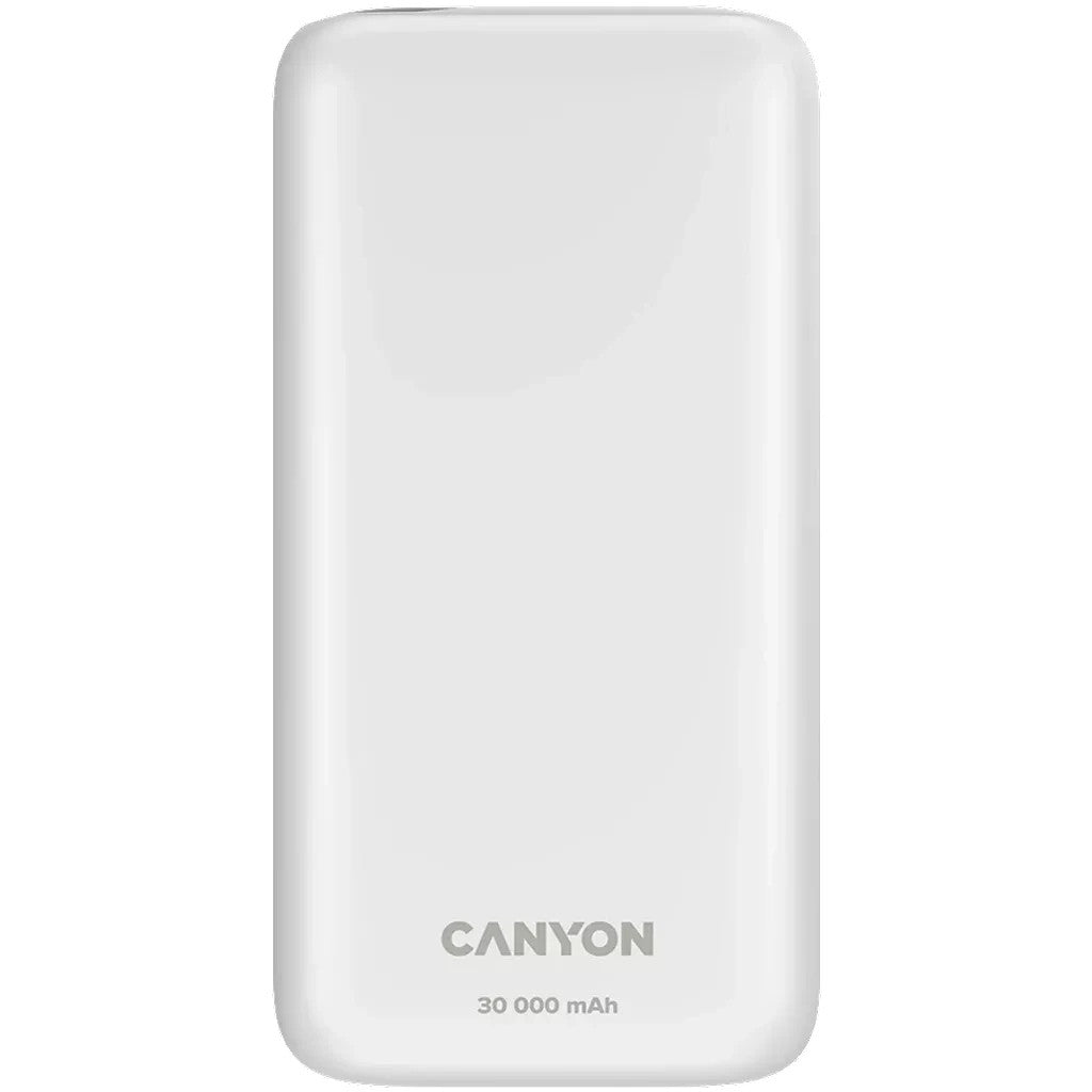 Батарея универсальная Canyon PB-301 30000mAh PD/20W, QC/3.0 (CNE-CPB301W)