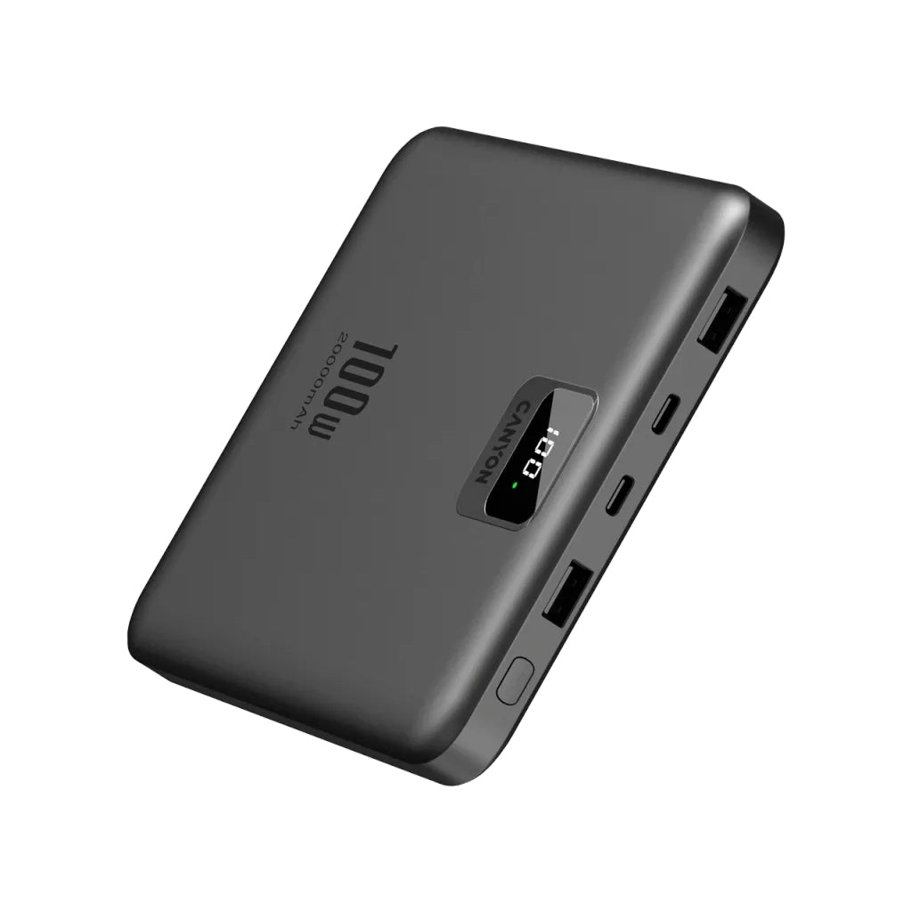 Батарея универсальная Canyon PB-2008 20000mAh PD/100W QC/3.0 (CNE-CPB2008DG)