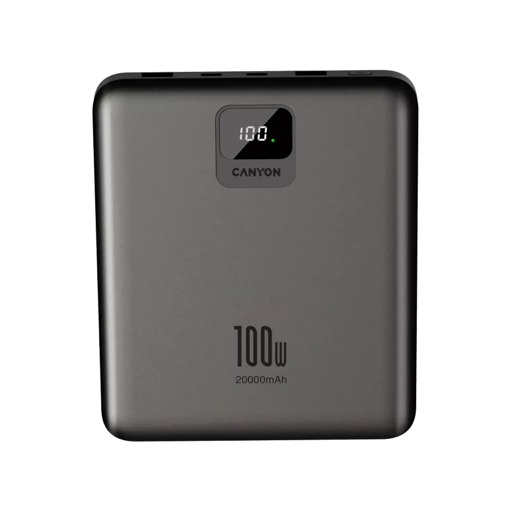 Батарея универсальная Canyon PB-2008 20000mAh PD/100W QC/3.0 (CNE-CPB2008DG)