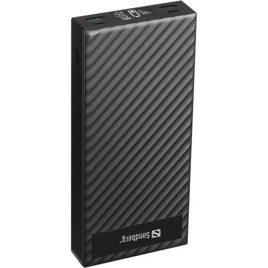 Універсальна батарея Sandberg 30000mAh, PD/100W, QC/3.0, UPS mode, +2 кабелі 100W (420-87)