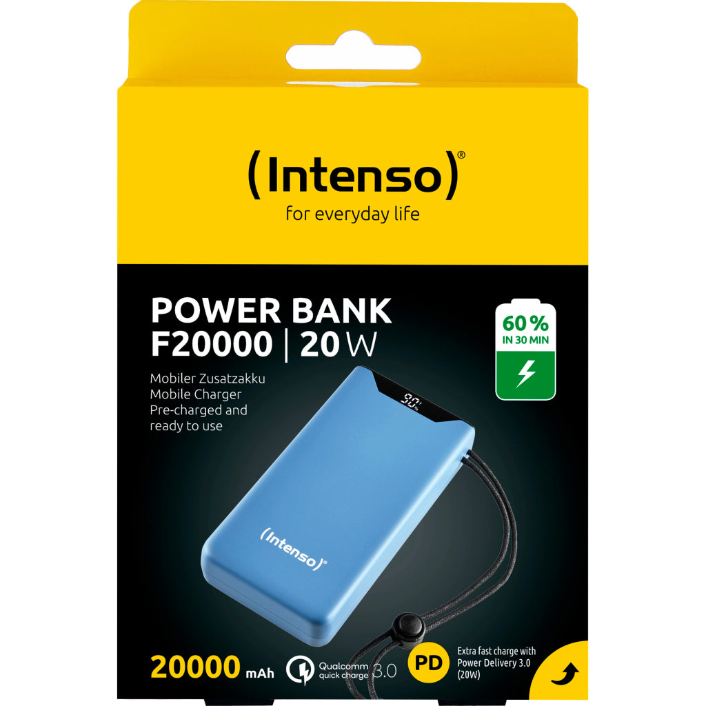 Батарея универсальная Intenso F20000 20000mAh PD/18W, QC3.0, синий (7332055)
