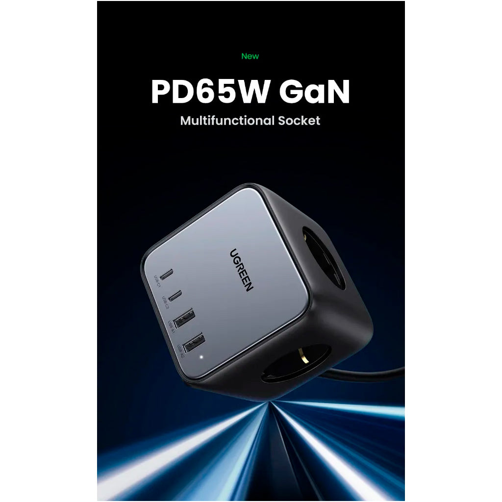 Зарядний пристрій Ugreen 4xUSB 65W DigiNest Cube CD268