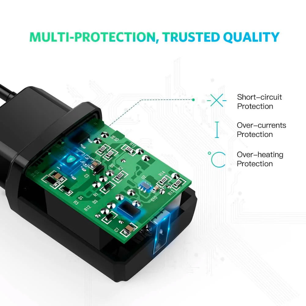 Зарядний пристрій USB 5V 2.1A/Ugreen 50459