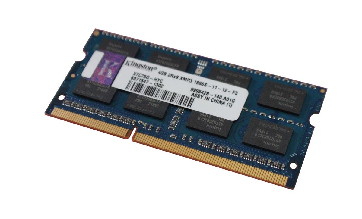 SODIMM 4Gb DDR3-1866 Kingston X7C75G-HYC XMP