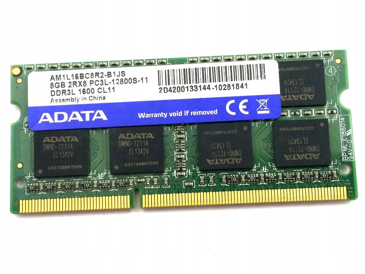 SODIMM 8Gb DDR3L-1600 ADATA AM1L16BC8R2-B1JS