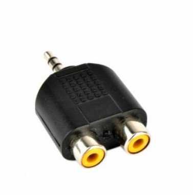 Адаптер аудіо 3.5mm to 2RCA