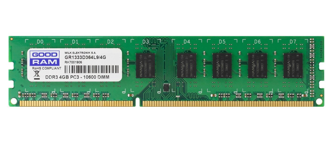 DIMM DDR3 8GB 1333 MHz GOODRAM (GR1333D364L9/8G)