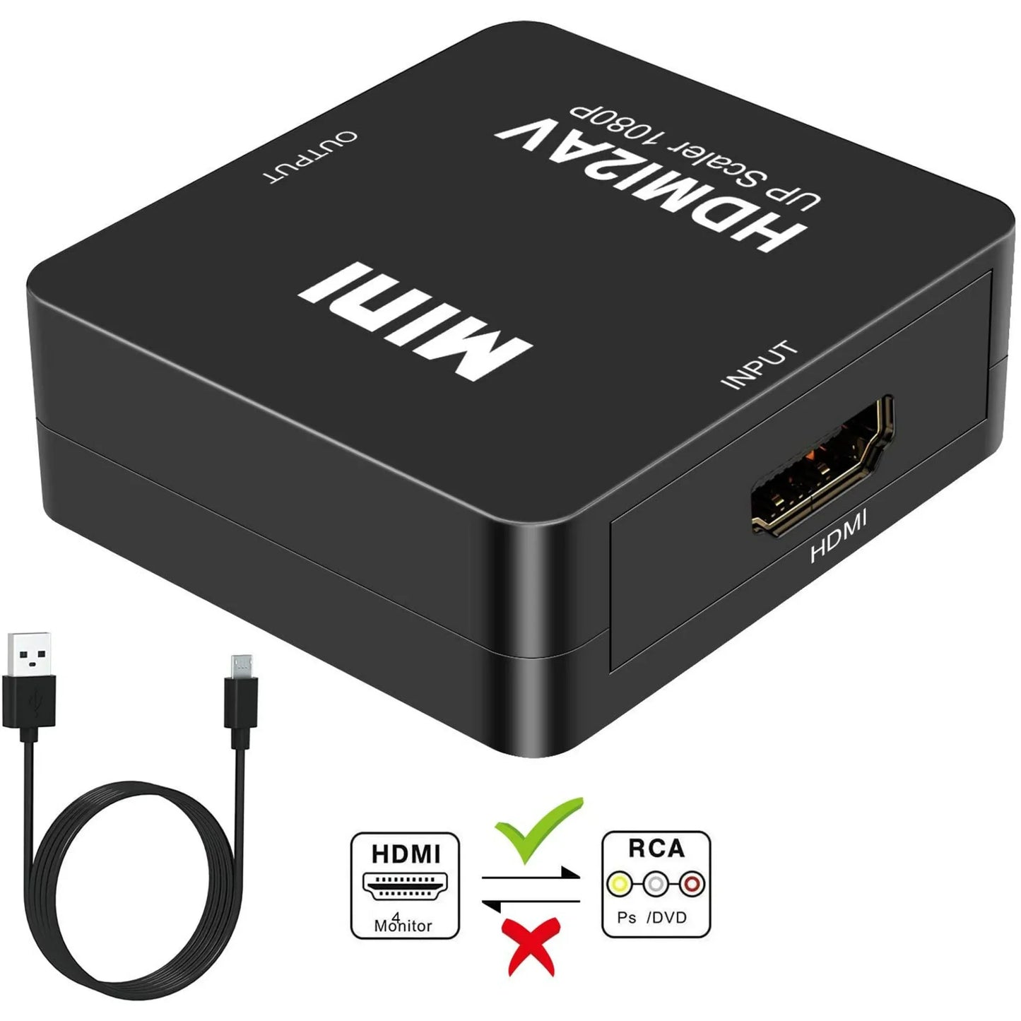 Перехідник HDMI у тюльпан (RCA); HDMI2AV Tishric