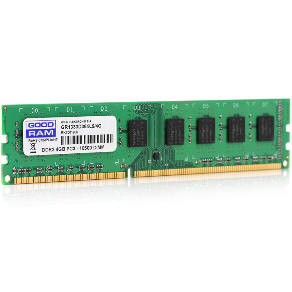 DIMM 4Gb DDR3-1333 GoodRam GR1333D364L9/4G