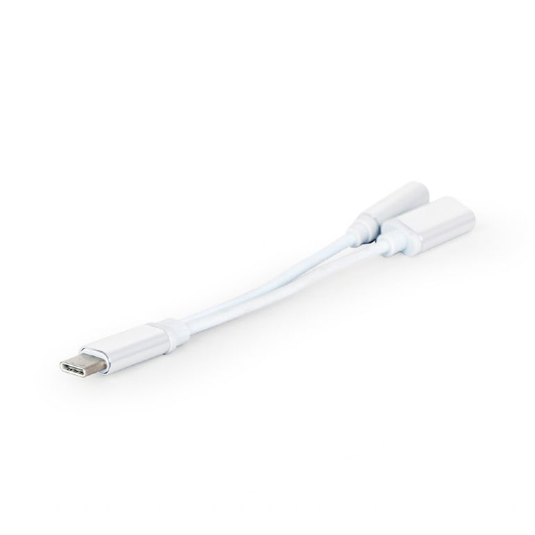 Переходник Type-C to 3.5 mm + питание Cablexpert (CCA-UC3.5F-02-W)