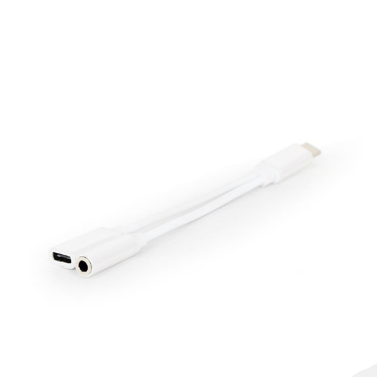 Переходник Type-C to 3.5 mm + питание Cablexpert (CCA-UC3.5F-02-W)
