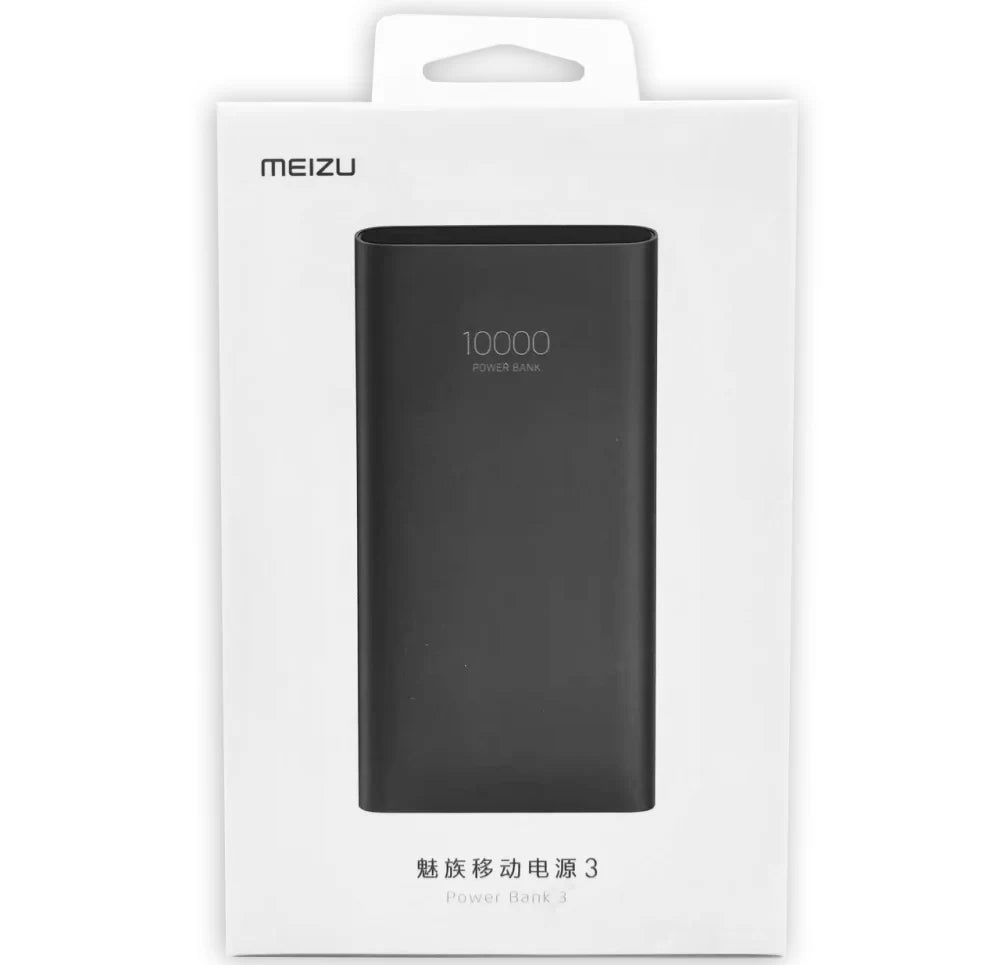 Батарея універсальна Meizu PB04 10000mAh, 18W, QC3.0, Input:micro-USB, Output:USB-A*2, Black (BM07.04.7413004)
