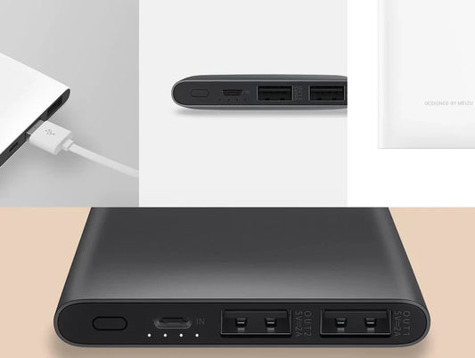 Батарея універсальна Meizu PB04 10000mAh, 18W, QC3.0, Input:micro-USB, Output:USB-A*2, Black (BM07.04.7413004)