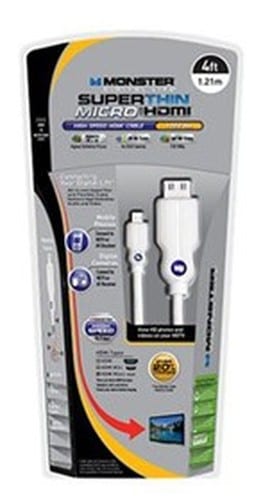 Кабель Monster 8ft. Micro-HDMI to HDMI Cable