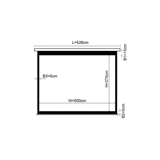 Екран моторизований 500*375 Lumi PSAC250D (4:3)