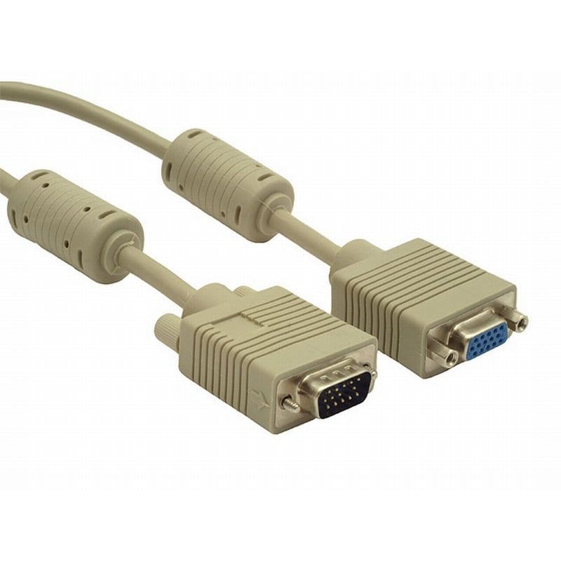 Кабель VGA для монитора 3.0 м с ферритовым кольцом/Gembird/HD15м/HD15F GMB.CC-PVGAX-10