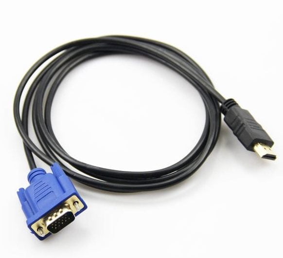 Кабель HDMI-VGA 1.8м; чорний; XC1203