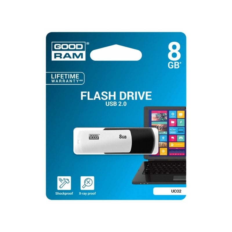 USB флеш накопичувач GOODRAM 8GB Colour Mix Black/White USB 2.0 (UCO2-0080KWR11)