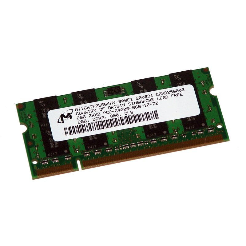 DDR2-SODIMM 2Gb (800MHz) pc-6400 Micron (MT16HTF25664HY-800E1)