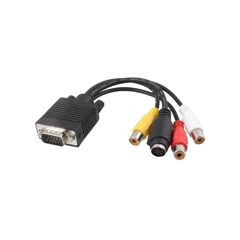 Перехідник VGA to RCA/S-Video JW0002