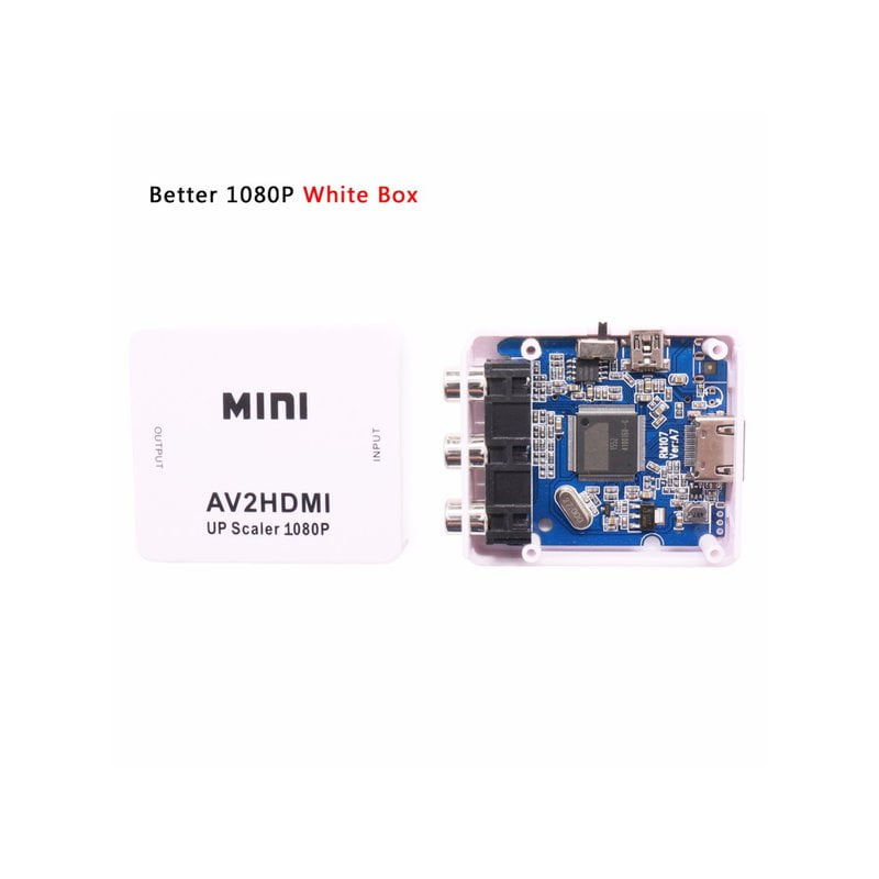 Переходник RCA (тюльпан) в HDMI av2hdmi upscaler
