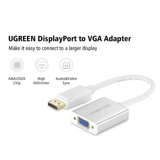 Переходник DisplayPort(M) to VGA(F)/Ugreen 20406