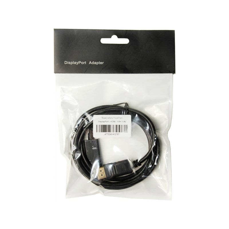 Кабель DisplayPort to HDMI 1.8m PowerPlant (KD00AS1278)