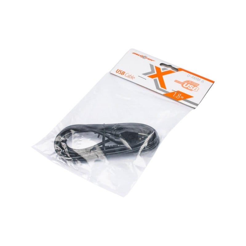 Дата кабель USB 2.0 AM to Micro 5P 1.8m Maxxter (U-AMM-6) / USB 2.0 / micro USB / 1.8 м