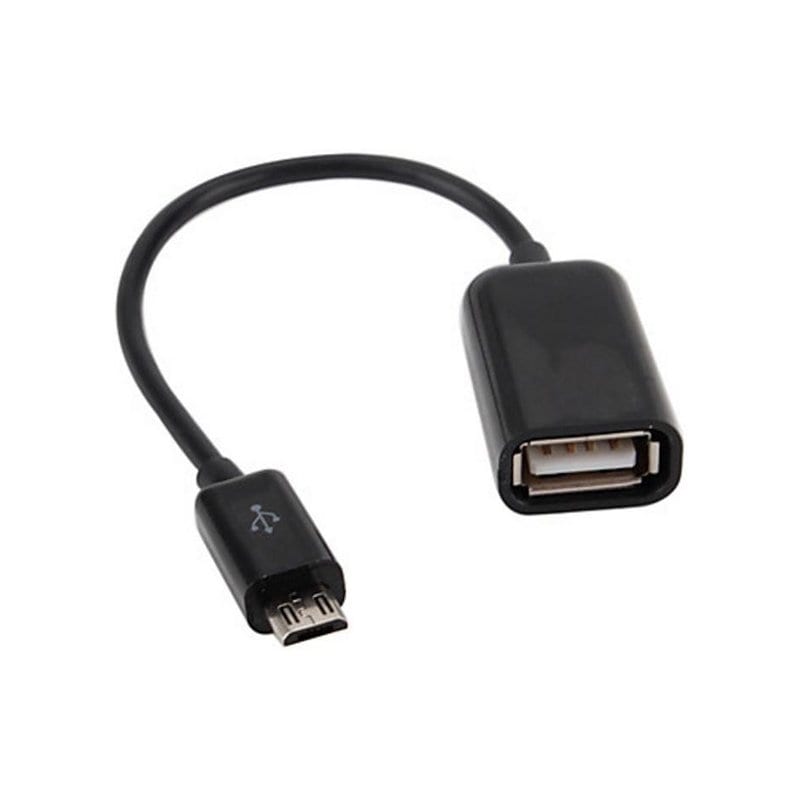 Кабель USB 2.0 Micro 5P to AF OTG 0.16m Lapara (LA-UAFM-OTG black)