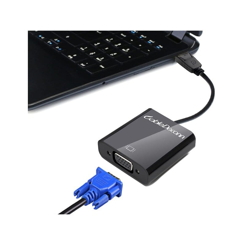 Переходник DisplayPort to VGA/CableDeconn