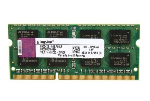 4GB DDR3 SODIMM 1333 (PC3 10600) 1.5V Kingston KTL-TP3B/4G