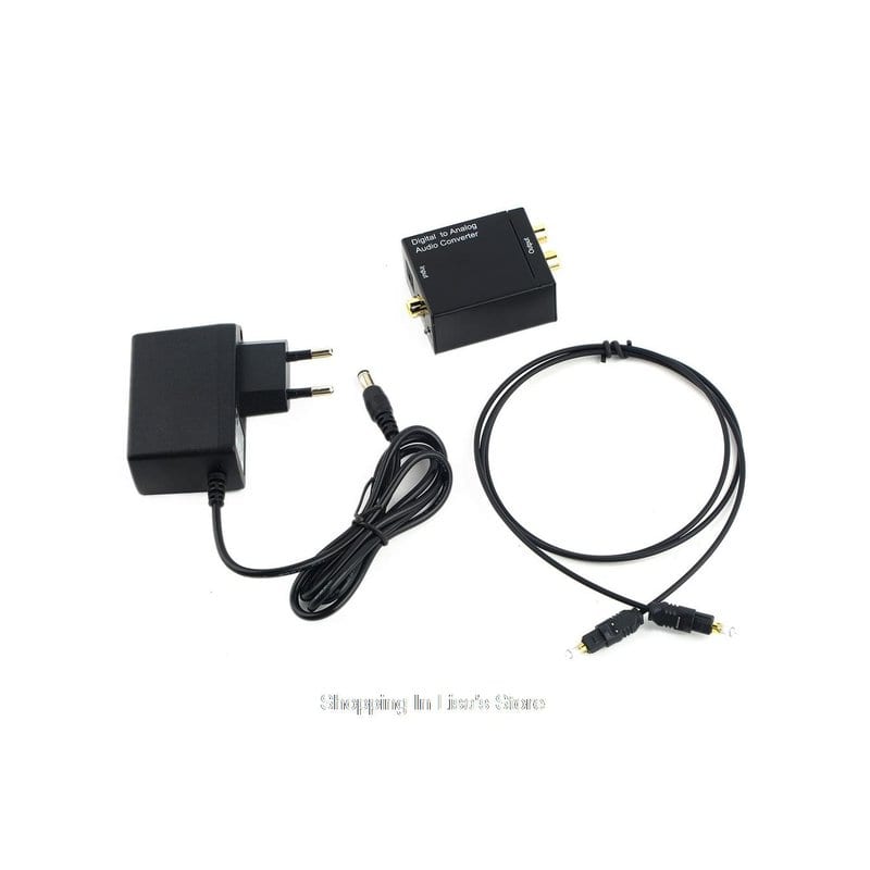 Перехідник аудіо оптика/коаксіал to 2*RCA/ блок живлення 220В/ZC28001