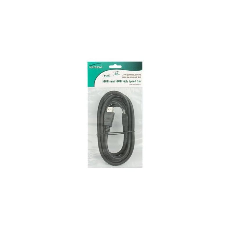 Кабель HDMI A до HDMI C (mini)/3.0m Greenwave (R0004733)