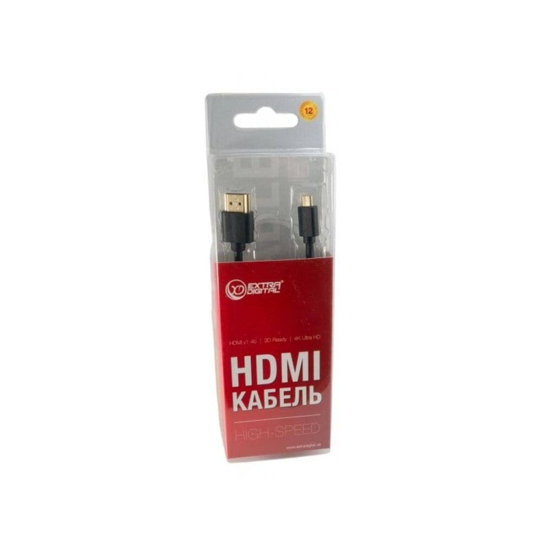 Кабель EXTRADIGITAL micro HDMI to HDMI 0.5m (KBD1678)