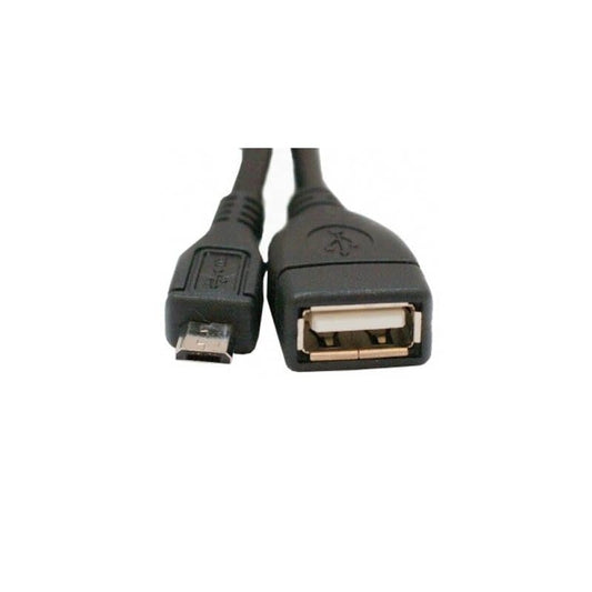 Дата кабеля USB 2.0 Micro 5P to AF OTG 0.1m Atcom (3792)