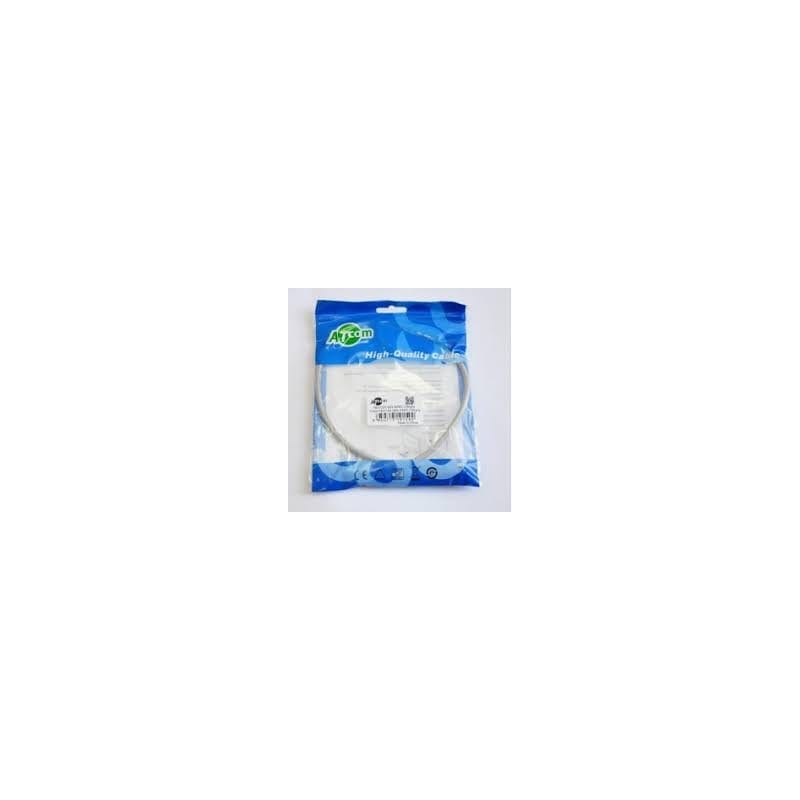Патч-корд 1м RJ-45 CCA Atcom (4962) UTP/ 1 м/ 5е cat./ Сірий