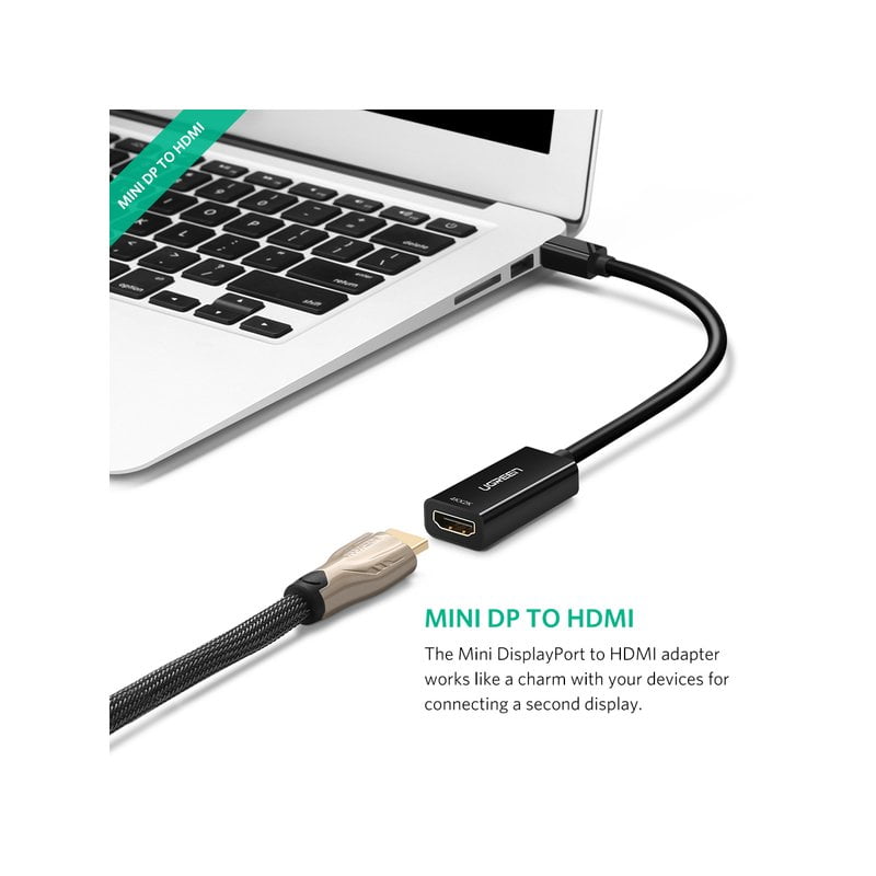 Переходник Mini DisplayPort to HDMI/4K HD/Ugreen MD112/40360