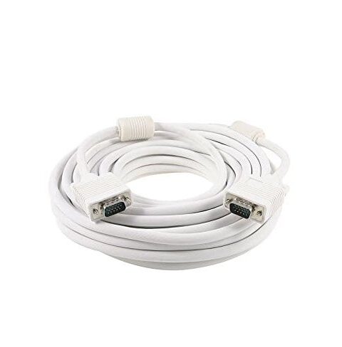 Кабель VGA 20m/ белый/ 06637