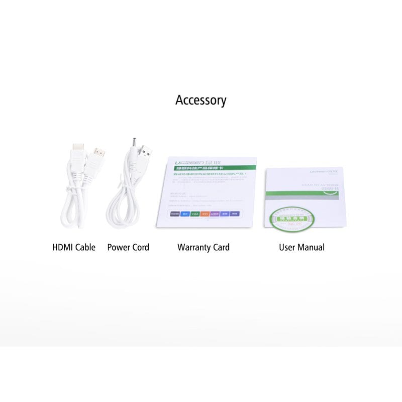 Конвертер HDMI в AV RCA (тюльпан)/Ugreen (40223)