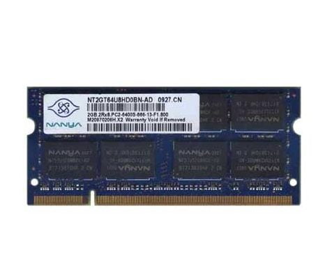 SODIMM DDR2 2GB 800MHz PC-6400 Nanya NT2GT64U8HD0BN-AD