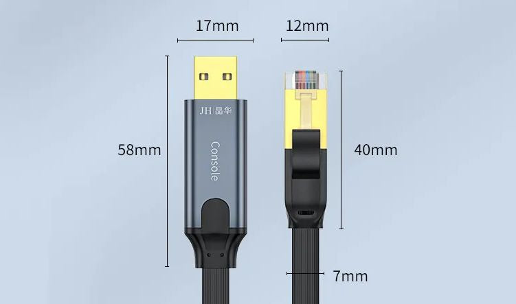 Кабель консольный для маршрутизатора Cisco Huawei H3C Switch Configuration Line; 3 м; USB RS232 (RJ45)