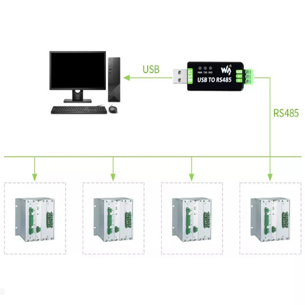 Конвертер Industrial USB to RS485 LX08H CH340