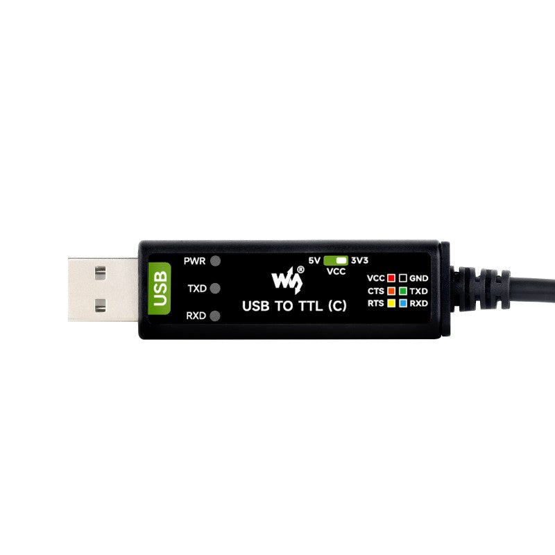Кабель USB-C to TTL(C) 6-Pin Industrial, FT232RNL, Waveshare 26739