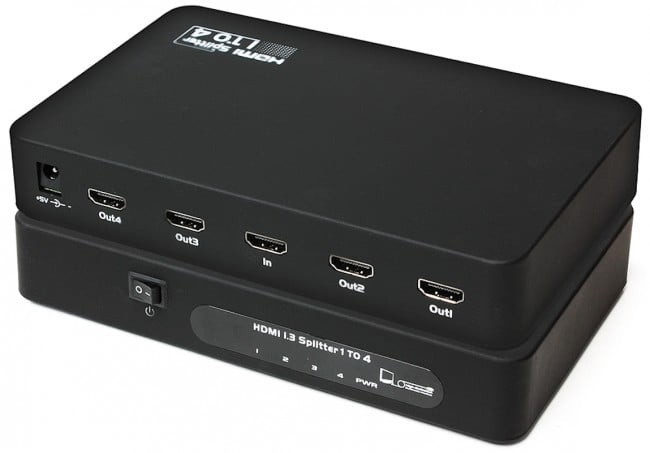 Розгалужувач Viewcon HDMI Splitter 4 порти/3D (VE401)