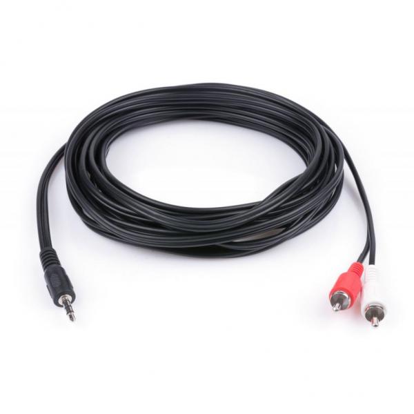 Кабель Jack 3.5mm male to 2xRCA 5.0m Vinga (3.5STM2RCAM01-5.0)