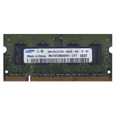 SODIMM DDR2 1GB PC2-6400 800MHz Samsung M470T2864EH3-CF7